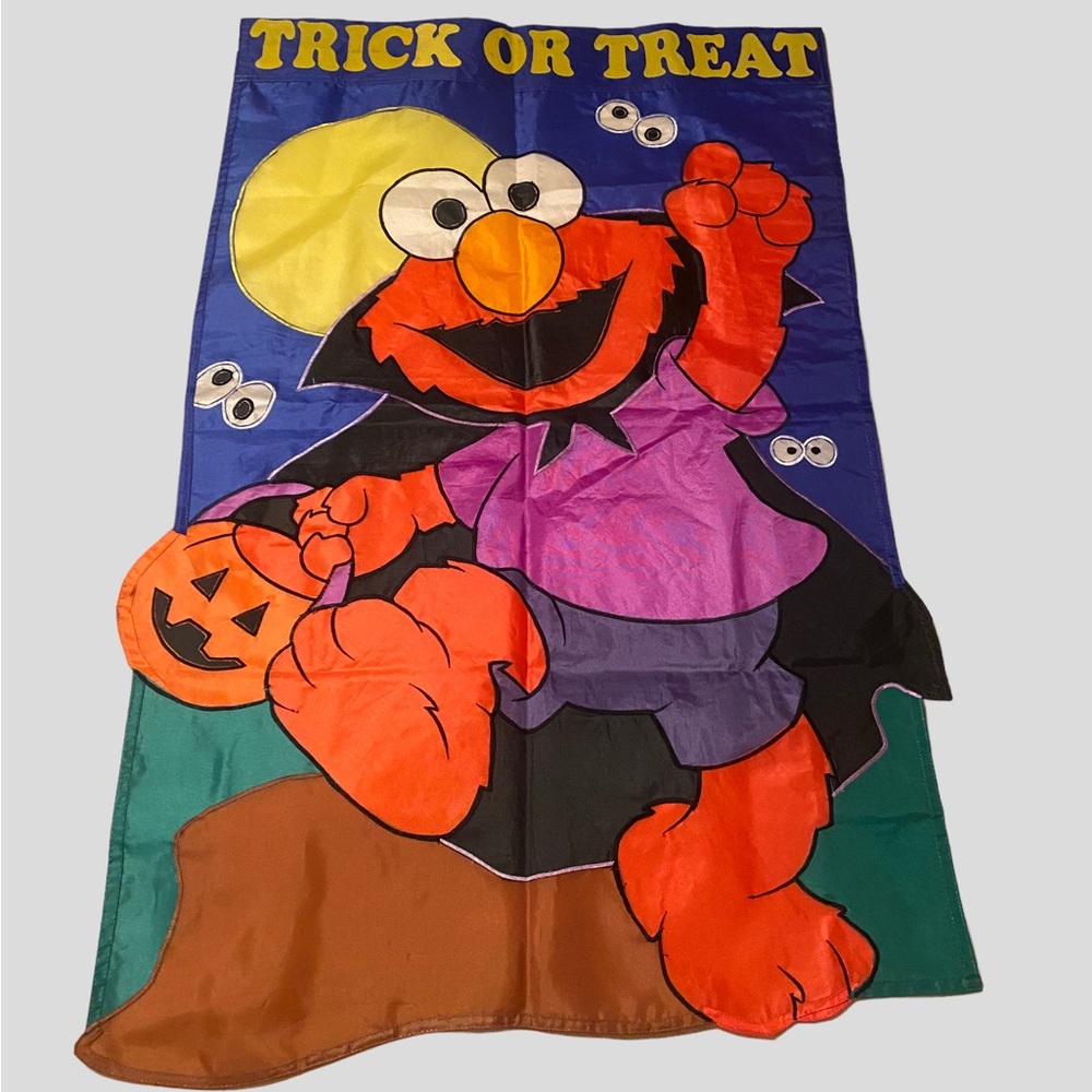 Elmo trick or treat Halloween yard flag - Picture 2 of 7